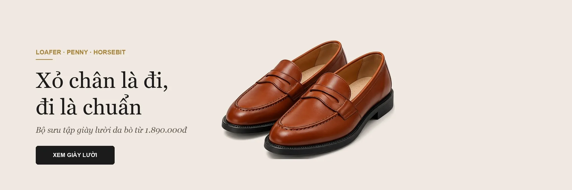 Giày lười Loafer từ 1.890.000đ