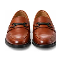 Giày lười Horsebit Loafer da bò Nâu — chính diện