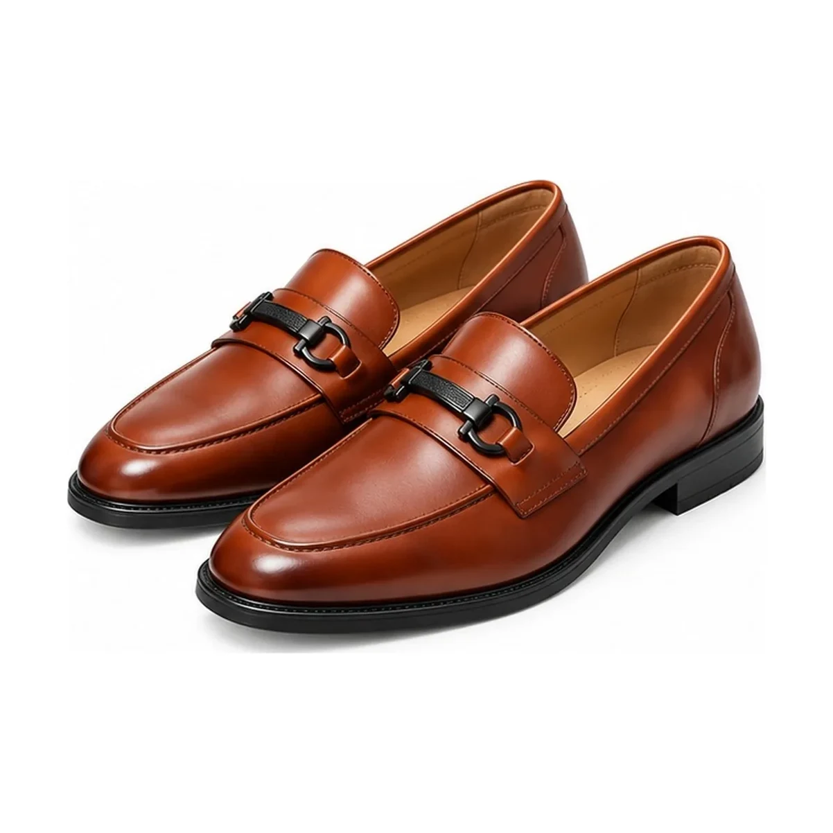 Giày lười Horsebit Loafer da bò Nâu
