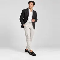 Giày lười Horsebit Loafer da bò Đen — người mẫu mang phối đồ