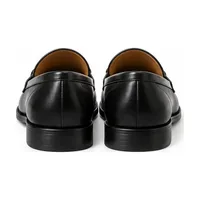 Giày lười Horsebit Loafer da bò Đen — phía sau
